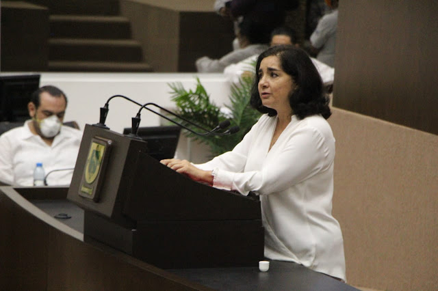 diputada de Movimiento Ciudadano, Milagros Romero Bastarrachea. Foto Antonio Sánchez