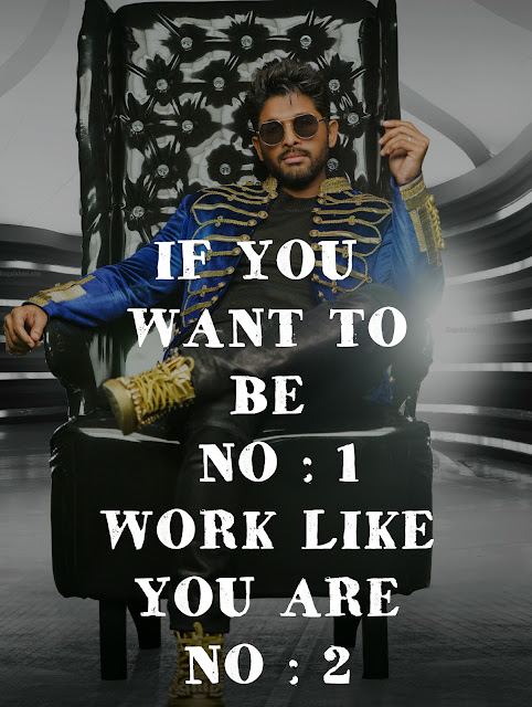 allu arjun motivational collection or images or pics or wallpapers