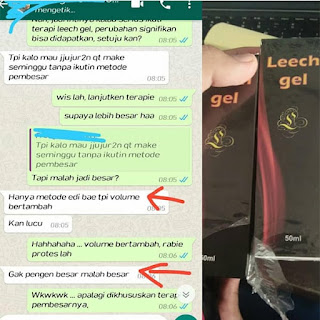 Leech Gel Obat Kuat Pembesar Penis Panjang Tahan Lama Asli Original