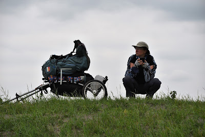 Sonya Richmond Birdwatching on Trans Canada Trail.