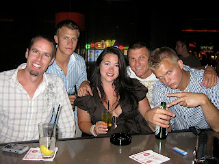 Noah, Magnus, Bobbi, Chad & Andreas at Centrifuge Bar our last night in Vegas.