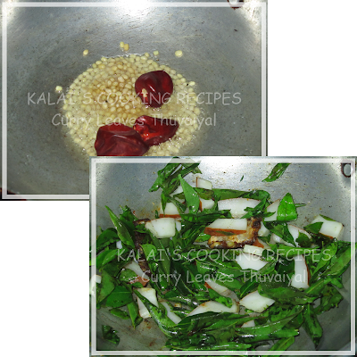 Curry Leaves Thuvaiyal / karuveppilai Thuvaiyal