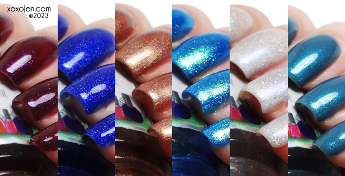 xoxoJen's swatch of Dark & Twisted Lacquer Wicked Dreams collage