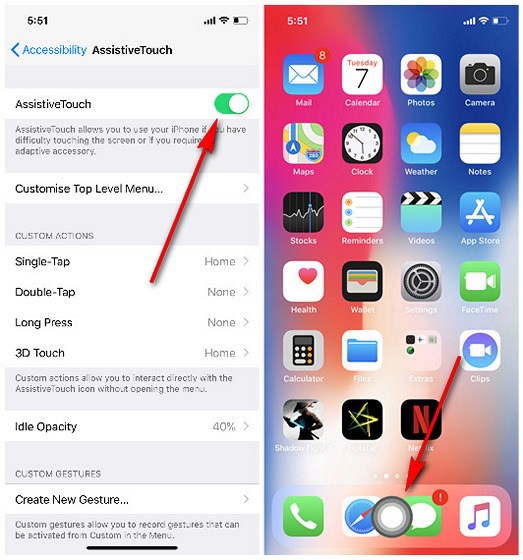 How to Add a Virtual Home Button to the iPhone X