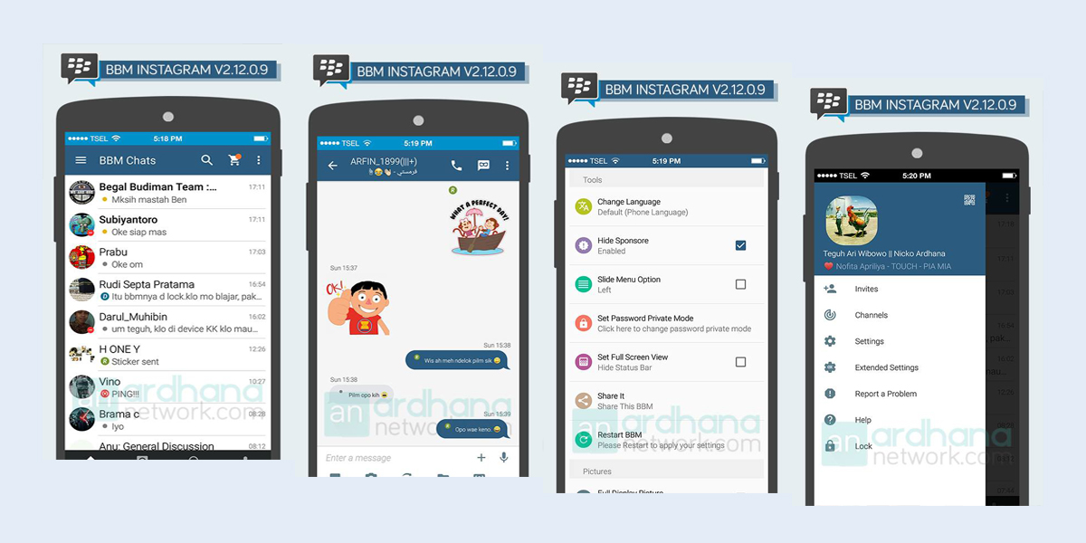 Tutorial BBM MOD terbaru 2016 full fitur - jempol gatel