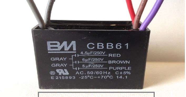 5 Wire Ceiling Fan Capacitor Wiring Diagram Electricalonline4u