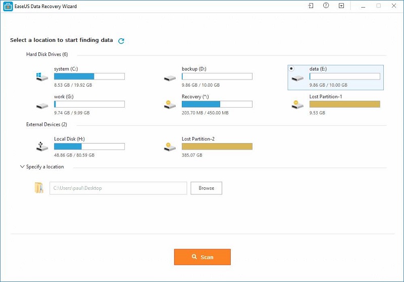 EaseUS Data Recovery Wizard