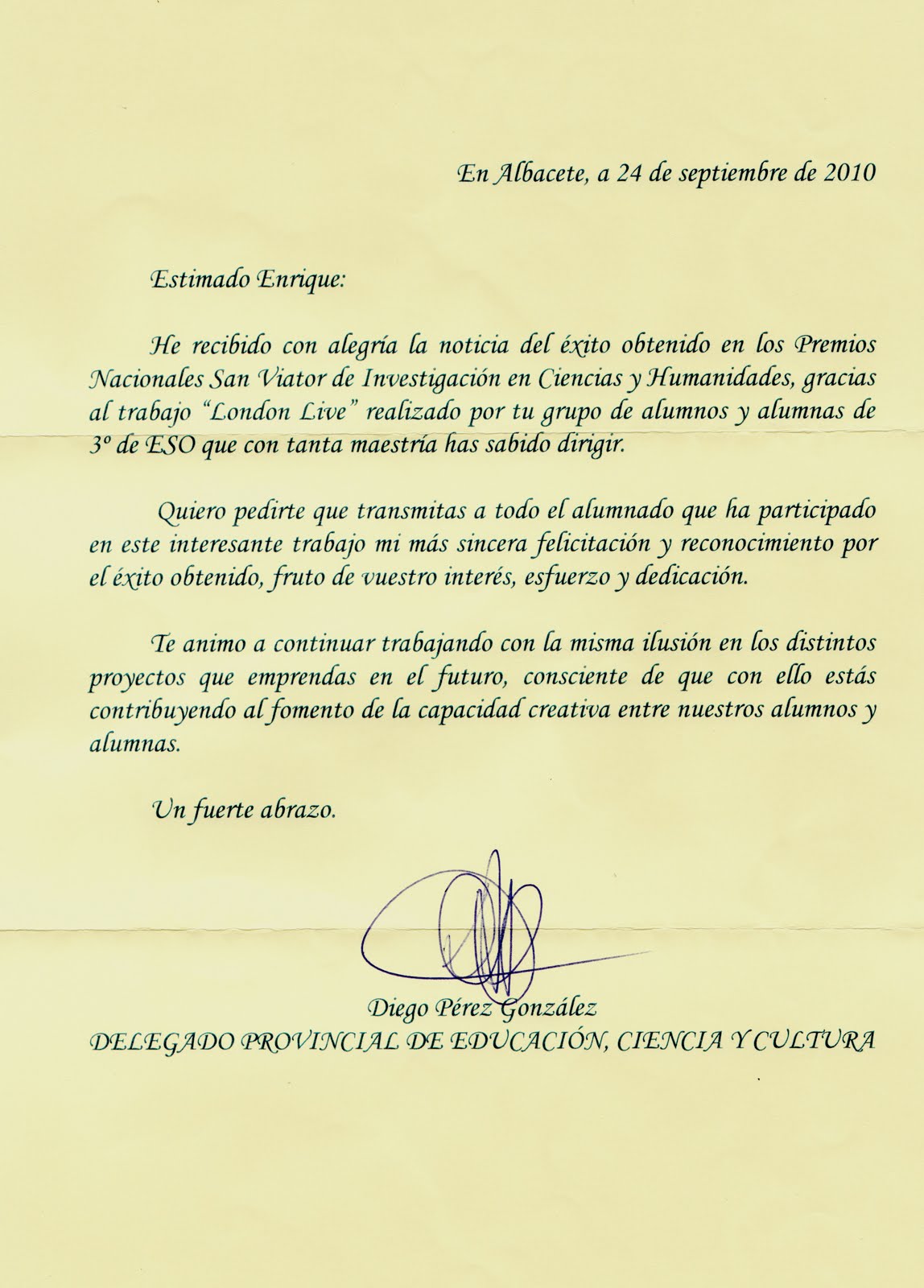 Carta De Reconocimiento Y Felicitacion Laboral - u Carta De