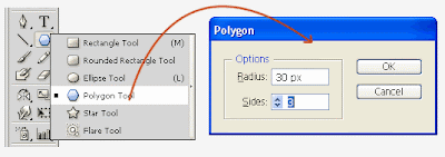 Polygon Tool dalam Adobe Illustrator