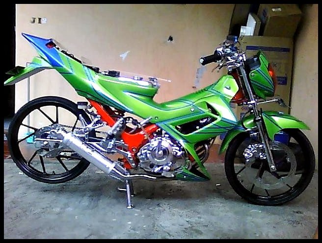 Foto Modifikasi Suzuki SATRIA F150 Hyper Underbone 