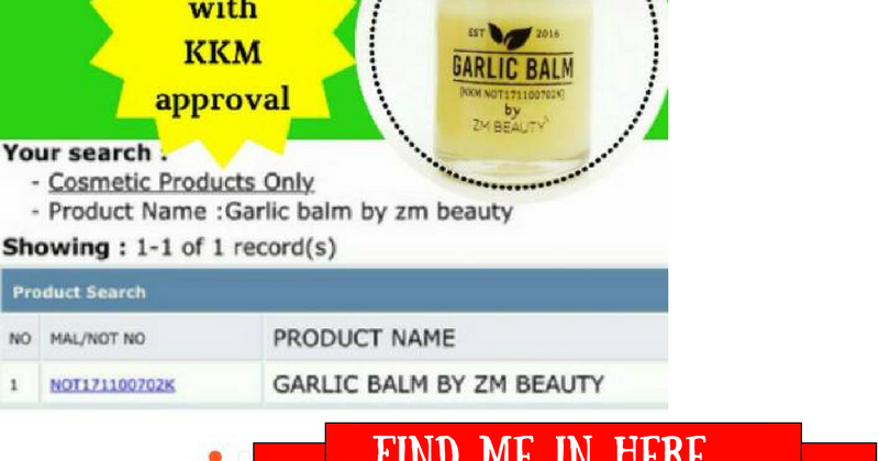 Addin: Garlic Balm - Rawatan Alternatif Batuk Dan Selsema 