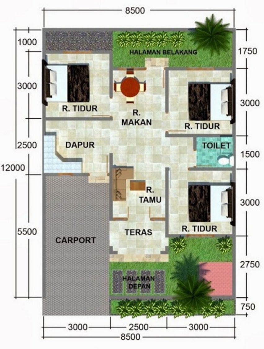 106 Desain Rumah  Minimalis Modern Luas  100 Meter Gambar 