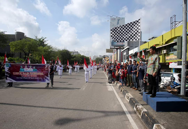 Rudi Hadiri Acara pawai Budaya dan Pembangunan Kecamatan Lubukbaja