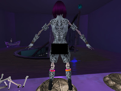 Trying to make myself an Undead Warlock in Second Life (Skeleton, Back) by MajikVixen