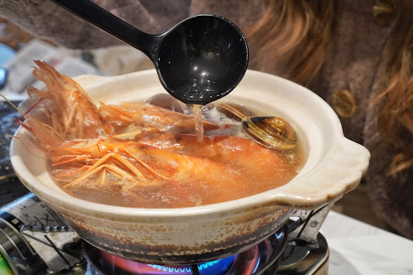 台南中西區美食【熨斗目花珈琲珈哩】餐點介紹－海老赤蝦御膳 水炊