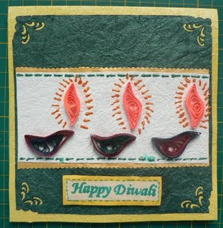 Craft Ideas Diwali on Diwali Cards  Handmade Diwali Cards  Handmade Deepavali Greetings