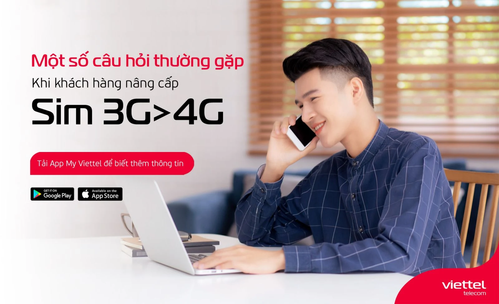 Nâng cấp từ sim 3G lên 4G của Viettel như thế nào ?