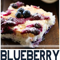 Blueberry Angel Food Sheet Cake