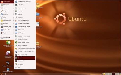 prosedur buka terminal linux