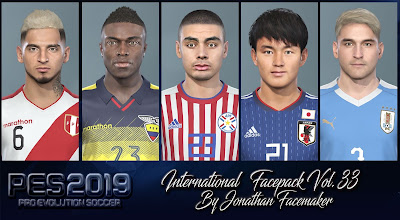 PES 2019 Facepack International Vol 33 by Jonathan Facemaker