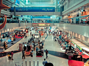 We reached Dubai Airport at noon. The airport was so big I couldn't imagine.