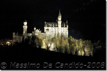 Castello Neuschwanstein - ripresa notturna