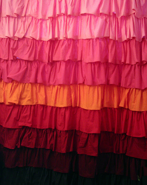 how to sew ruffled shower curtain