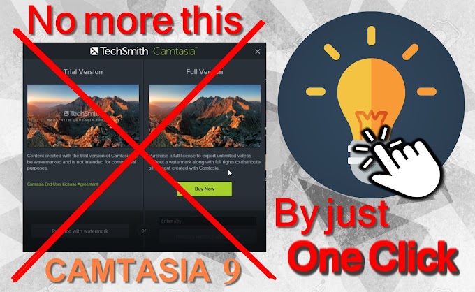 Delete the watermark from all camtasia 9 versions Forever