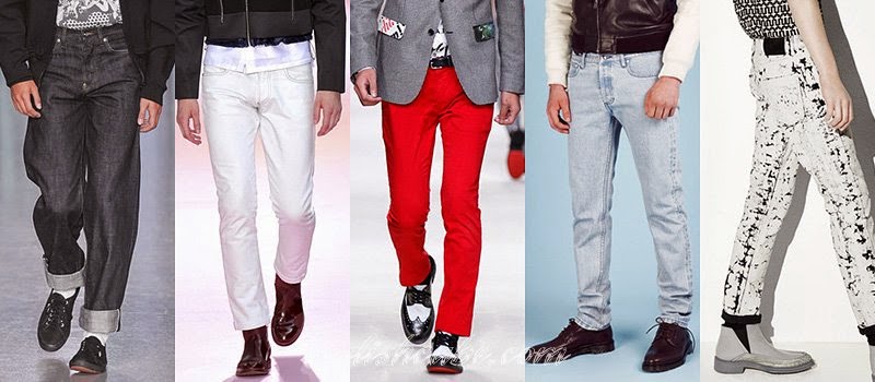 Spring 2014 Men's Jeans Fashion Trends