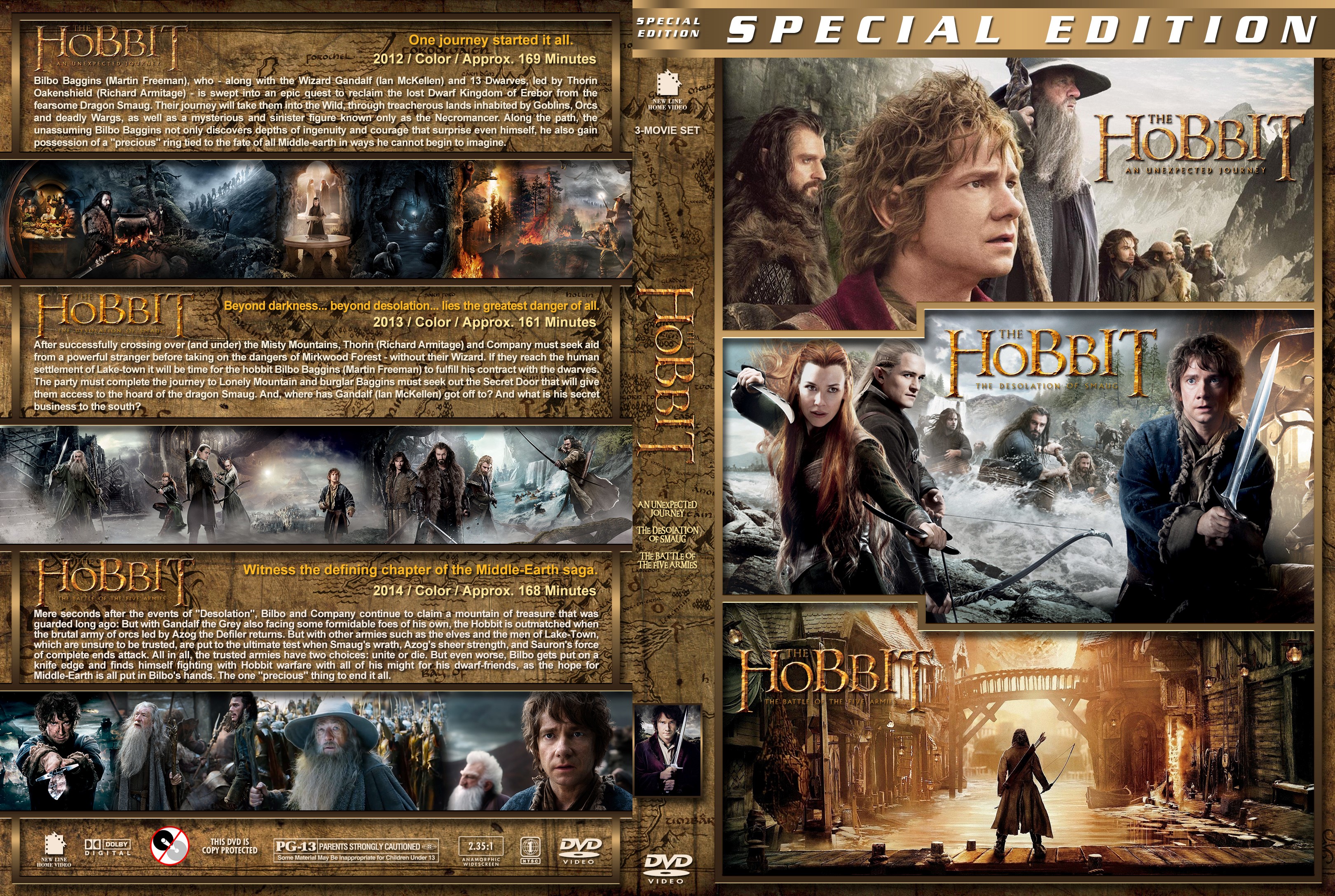 The Hobbit Collection DVD Cover  Cover Addict - DVD 