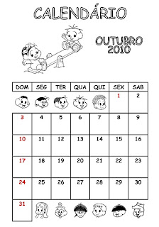 calendario turma da monica 2010