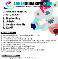 Bursa Kerja Surabaya di Linograph Printing Oktober 2020