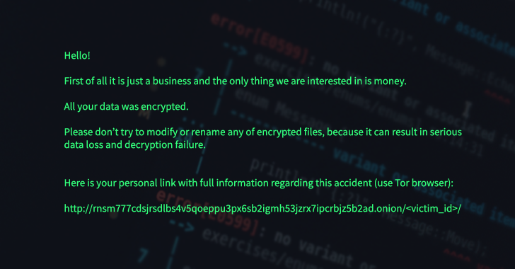 New RansomExx Ransomware Variant Rewritten in the Rust Programming Language