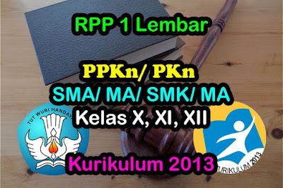 RPP 1 Lembar PKn SMA SMK Kurikulum 2013 Revisi 2020