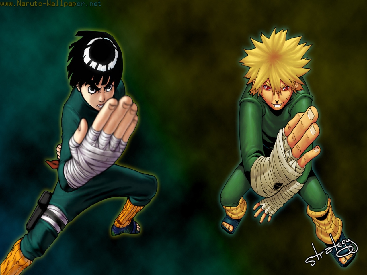 Gambar Naruto Sasuke Naruto Dan Rock Lee Wallpaper