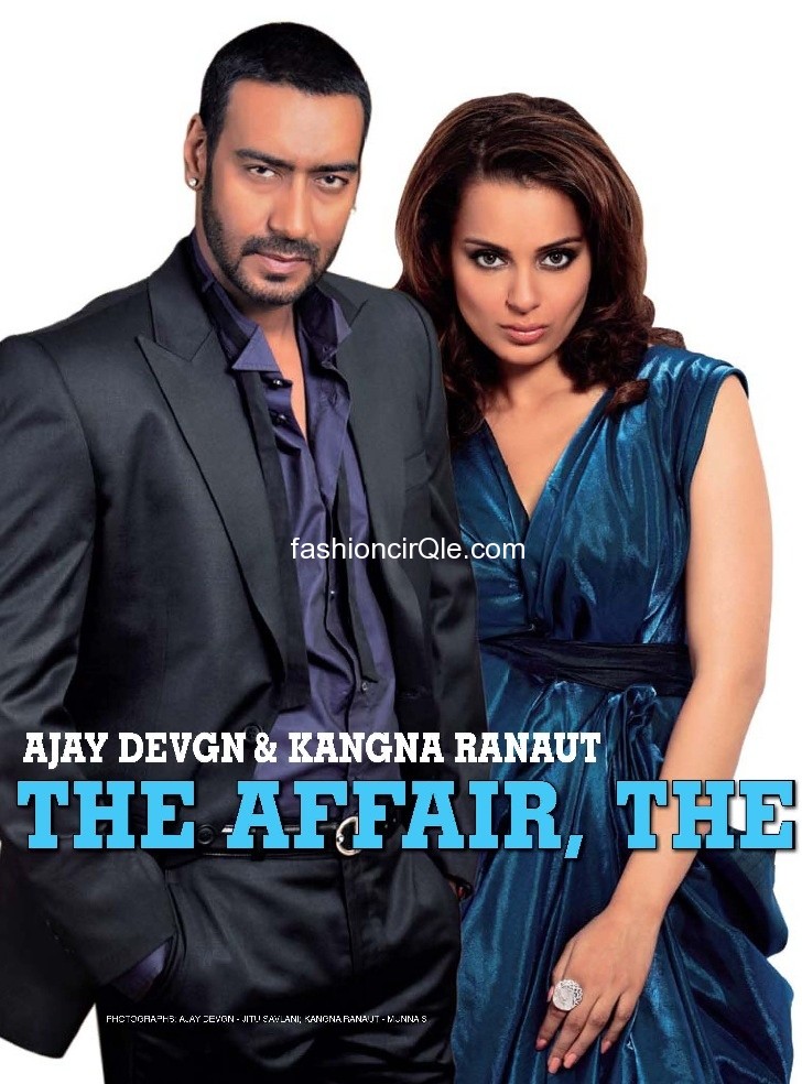 Kanagan and ajay featured on  the pages of stardust - Kangana Ranaut with Ajay Devgan Stardust June 2011