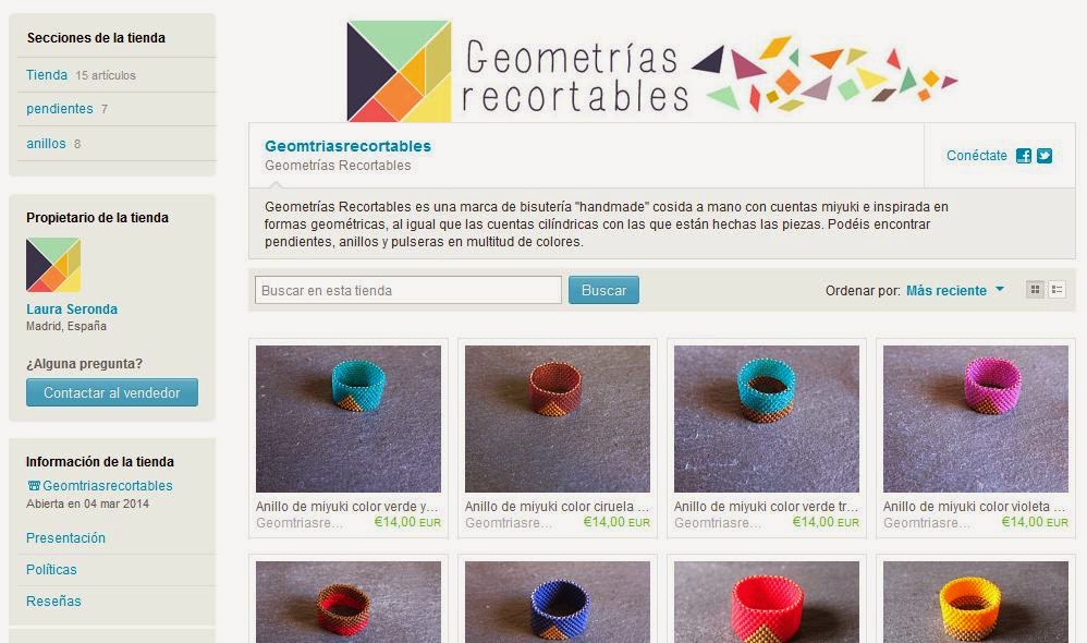 Geometrías recortables en Etsy