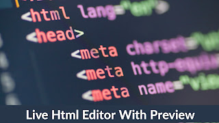 live html editor html editor with live preview