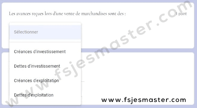 Exemple Concours Master Gestion Financière Comptable et Fiscale (GFCF) 2021-2022 - Fsjes Agdal