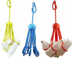 Octopus shower caddy, with 8 arms to hold bottles