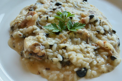 Risotto de Sardinha Fumada e Azeitonas