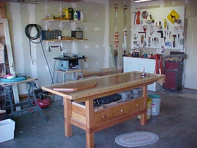 setting up a woodshop