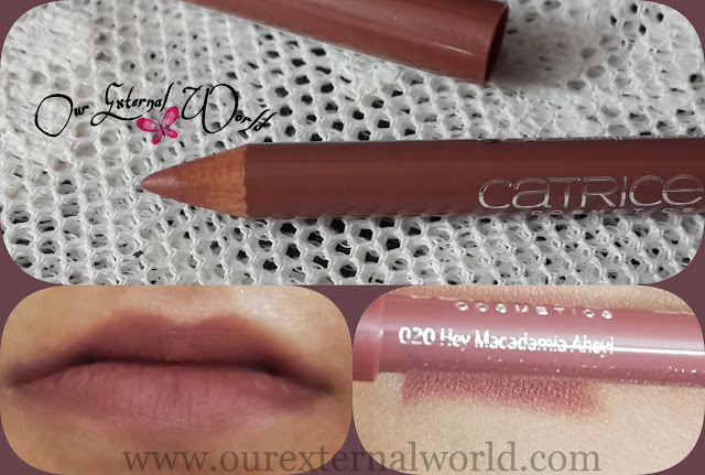 Catrice Longlasting Lip Pencil  #020 Hey Macadamia Ahey! - Review, Swatch, brown lip liner, lip base, Indian beauty blog