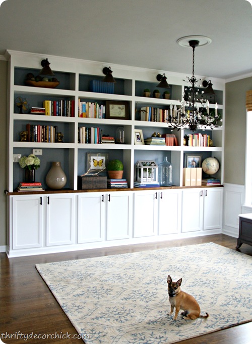 DIY built in bookcases DIY built in bookcases