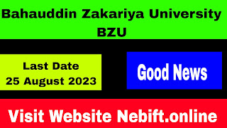 Bahauddin Zakariya University  BZU Latest Jobs 2023