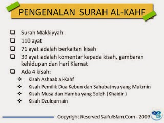 KELEBIHAN SURAH AL-KAHF DAN FADHILAT SURAH AL-KAHF ...