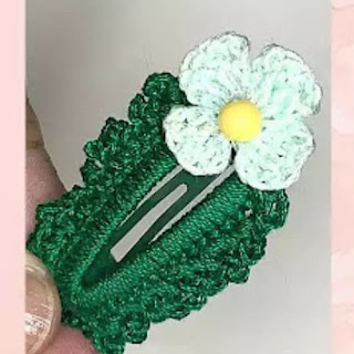 Hebillas de Flores a Crochet