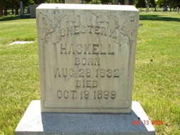 Chester Kise Haskell's Grave Site