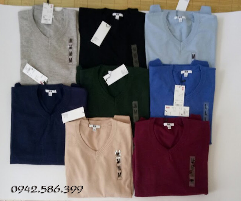ÁO LEN NAM 100% LÔNG CỪU UNIQLO