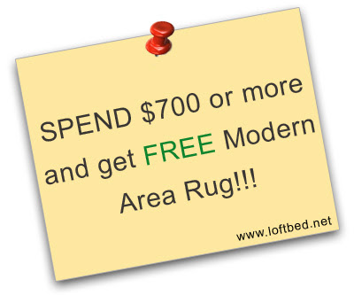 Spend $700 or more and get FREE Modern Area Rug!!!